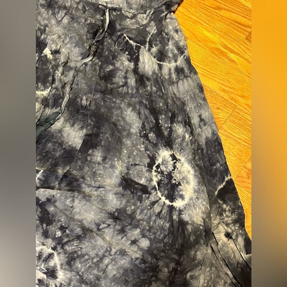 Olivaceous tie dye strapless drawstring waist dress size large - Picture 4 of 4